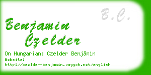 benjamin czelder business card